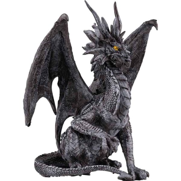 Black Checkmate Dragon Statue