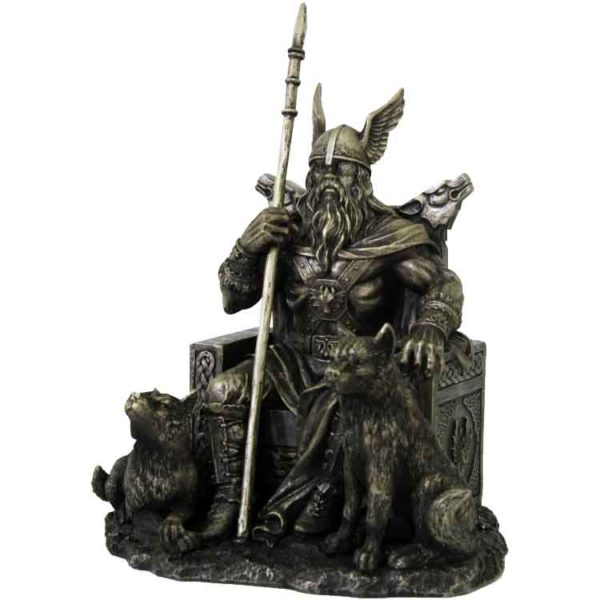 Odin on Throne Statue