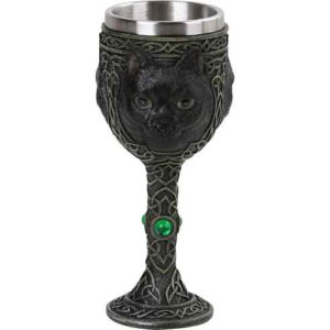 Celtic Black Cat Goblet