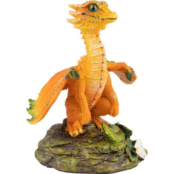 Orange Dragon Statue