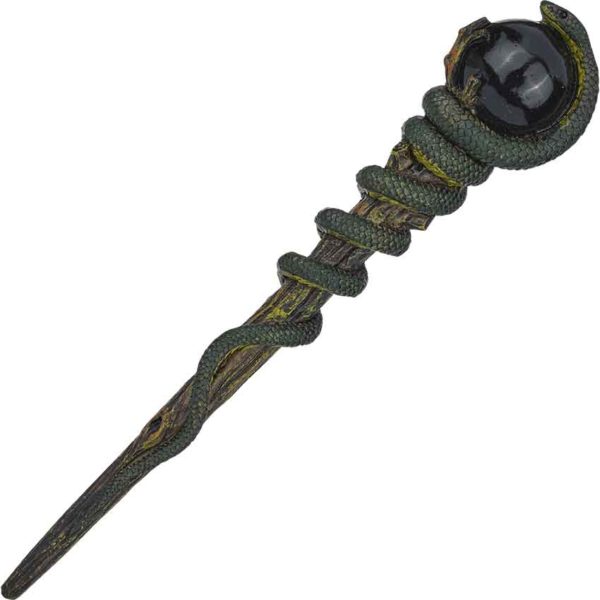 Black Orb Snake Wand