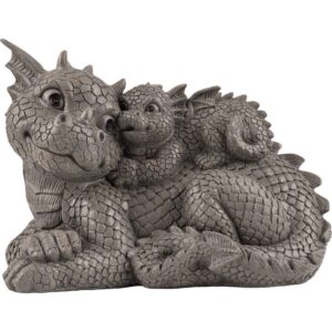 Dragon Family Garden Statue