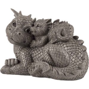 Dragon Family Garden Statue