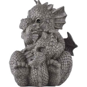 Playing Dragon Family Garden Statue