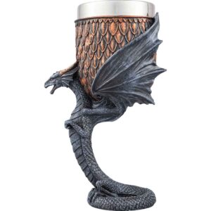 Copper Dragon Stem Goblet
