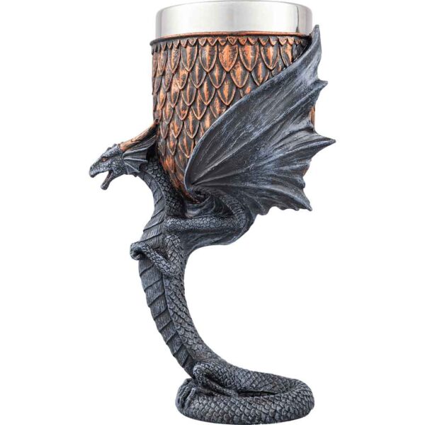 Copper Dragon Stem Goblet