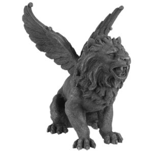 Winged Lion Gargoyle Statue