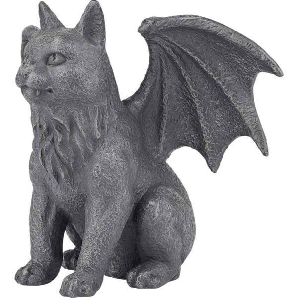 Winged Cat Gargoyle Statue
