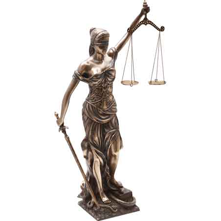 Medium Lady Justice Statue