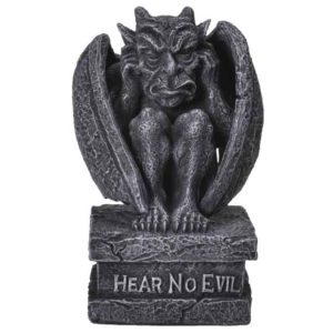 Hear No Evil Gargoyle Statue