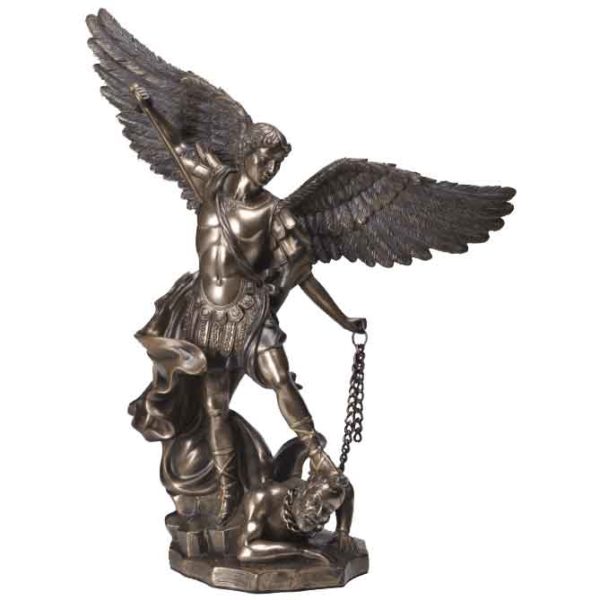Archangel Michael Conquers Evil Statue