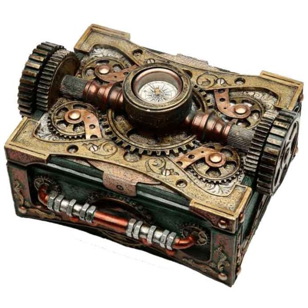Steampunk Box with Compass
