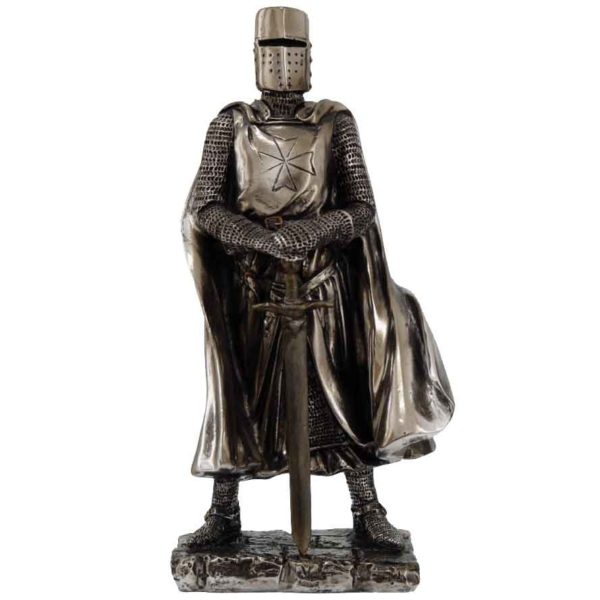 Standing Crusader Knight Statue