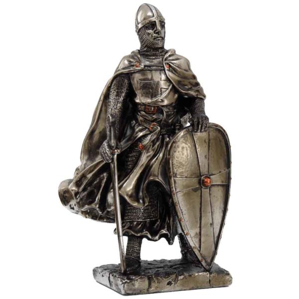 Resting Crusader Knight Statue