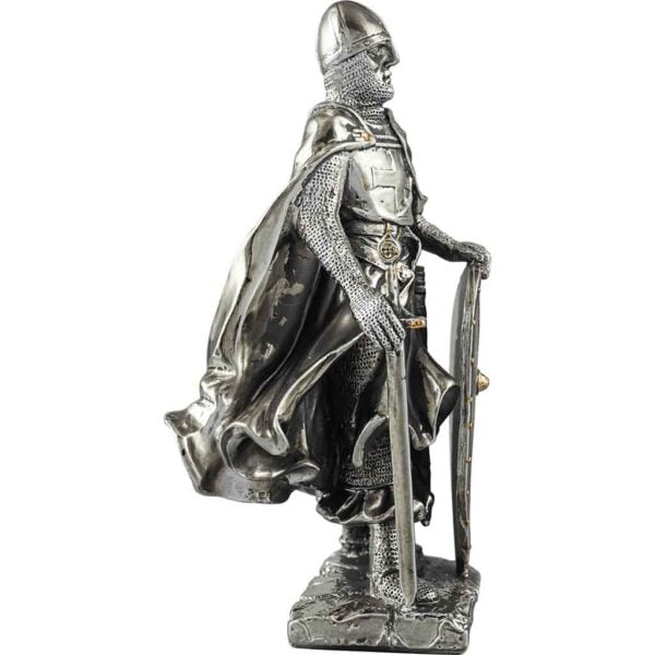 Resting Crusader Knight Statue