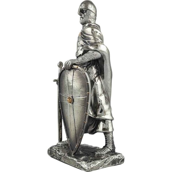 Resting Crusader Knight Statue