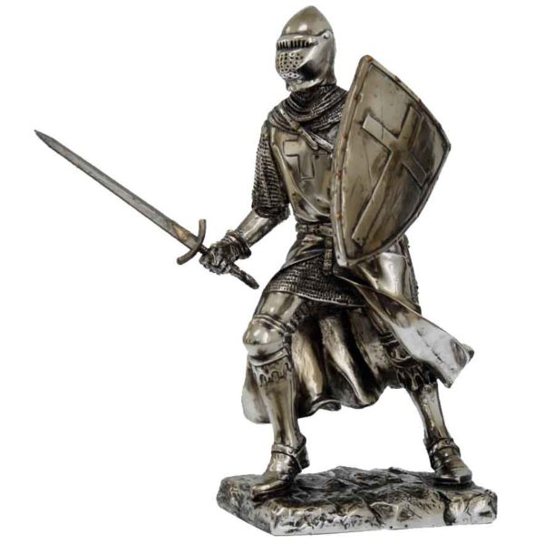 Valiant Crusader Knight Statue