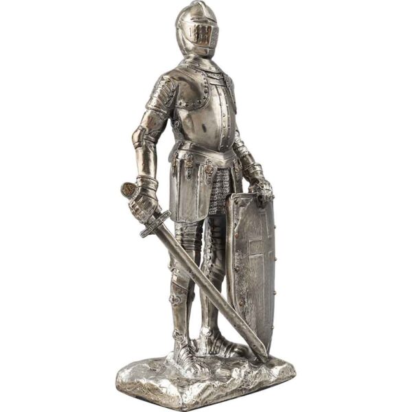Triumphant Medieval Knight Statue
