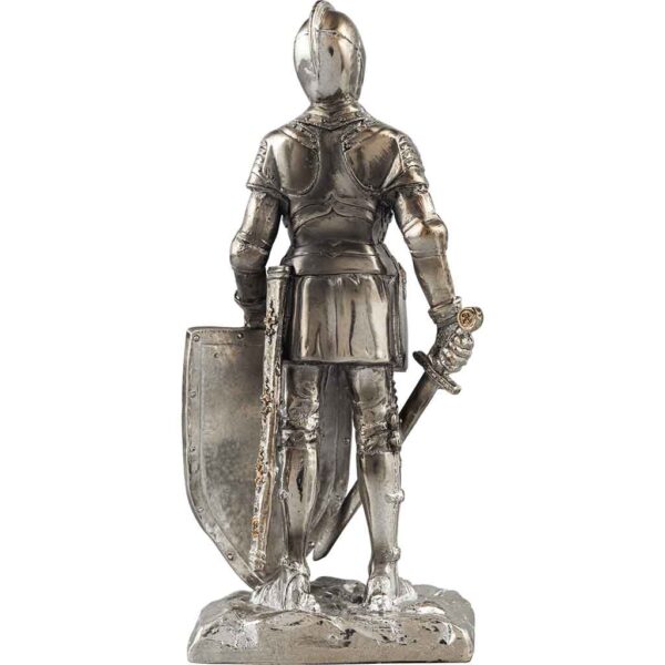 Triumphant Medieval Knight Statue