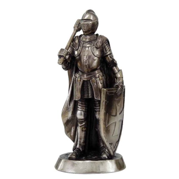 Mace Wielding Medieval Knight Statue