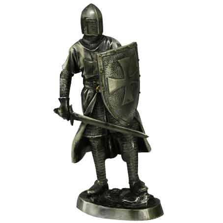Crusader Foot Soldier Bronze Statue