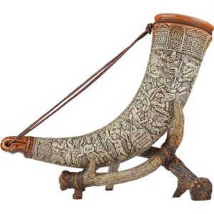 German Drinking Horn with Stand