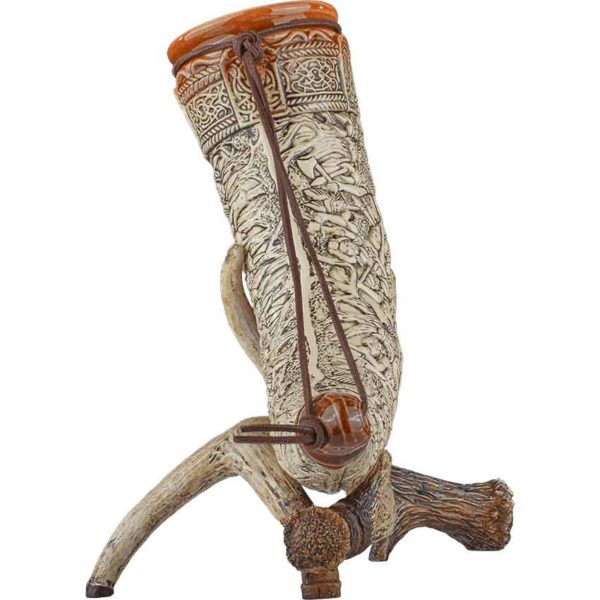 German Drinking Horn with Stand