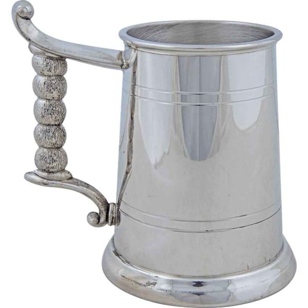 Sailors Pewter Tankard with Rope Handle