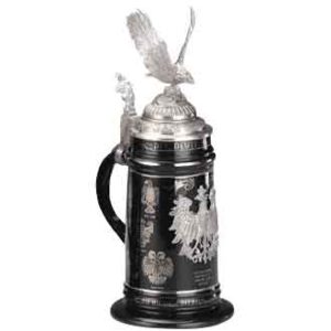 Black Heraldic Eagle Stein