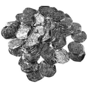 50 Large Silver Pirate Coins
