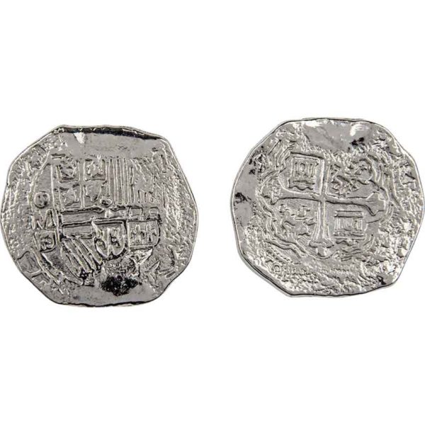 50 Large Silver Pirate Coins