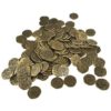 150 Small Golden Pirate Coins