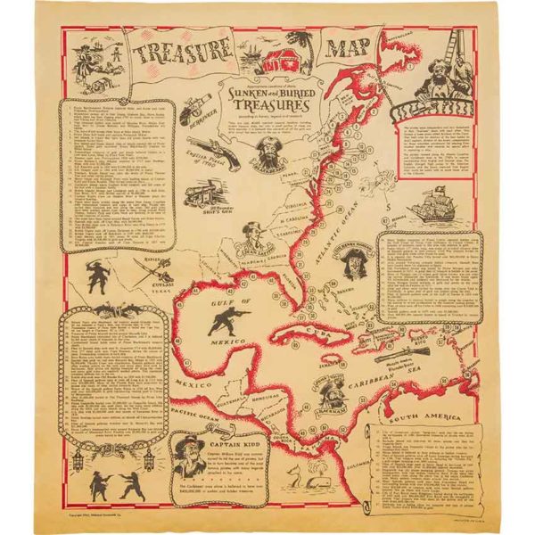Buccaneers Treasure Map