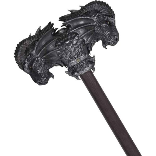 Black Calfera Two-Handed LARP Hammer