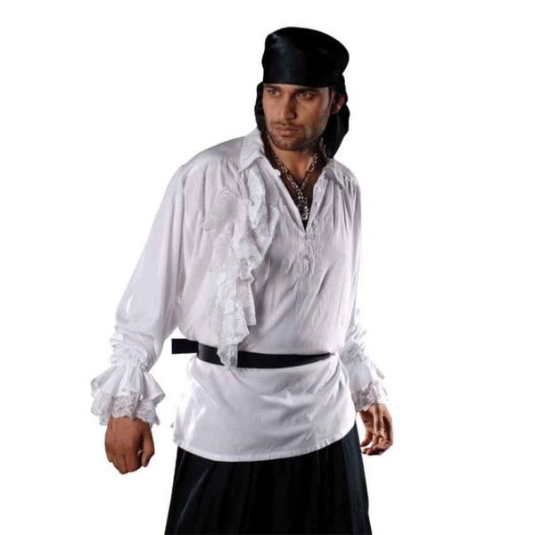 Roberto Cofresi Pirate Shirt With Detachable Frill