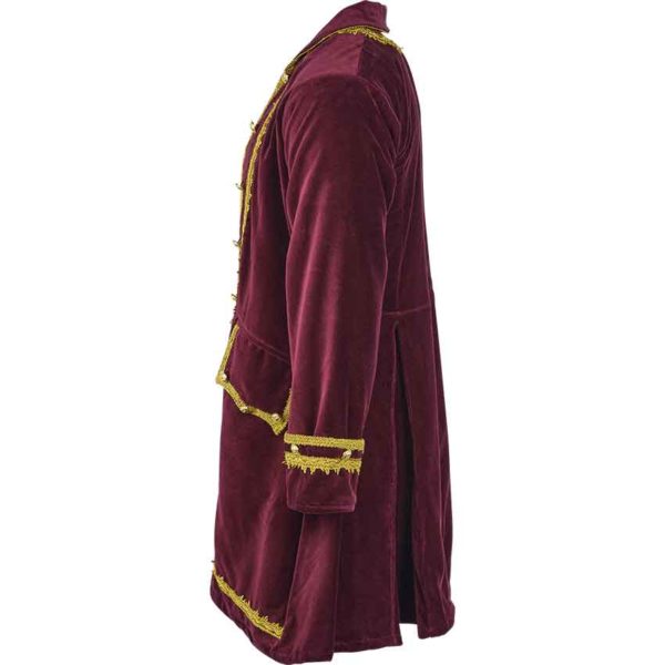 Plus Size Magnificent Pirates Captain Easton Velvet Coat