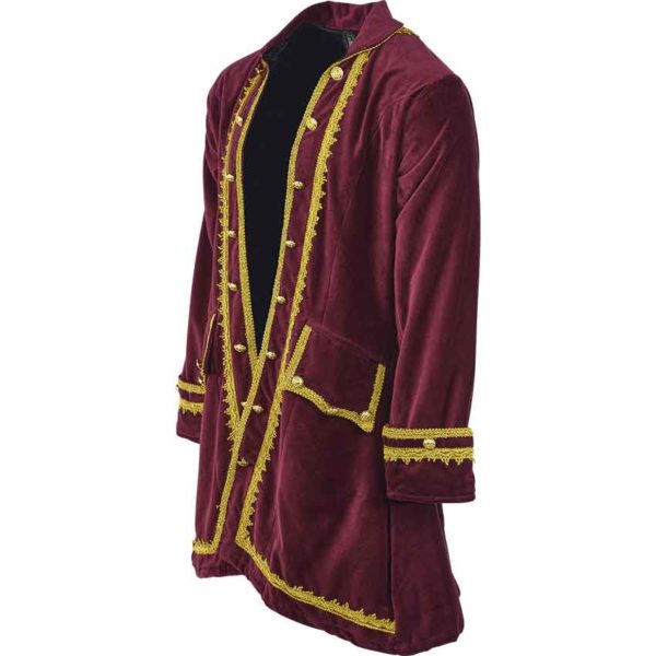 Magnificent Pirates Captain Easton Velvet Coat