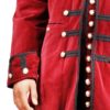 Plus Size Pirates Captain Benjamin Long Velvet Coat