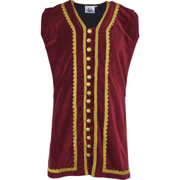 Pirates Captain Easton Elegant Long Vest