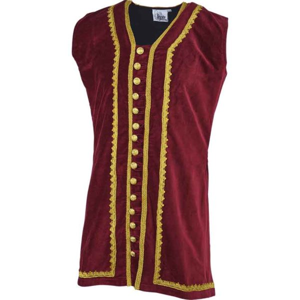 Pirates Captain Easton Elegant Long Vest