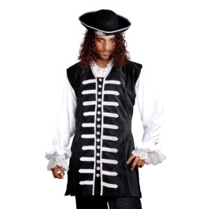 Pirates Captain La Sage Elegant Long Velvet Vest