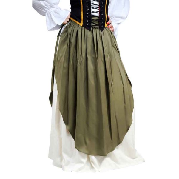 Medieval Skirt With Apron