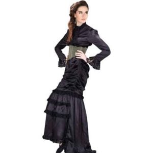 Satin Pegged Skirt