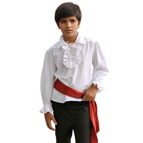 Kids Captain Kennit Ruffled Shirt