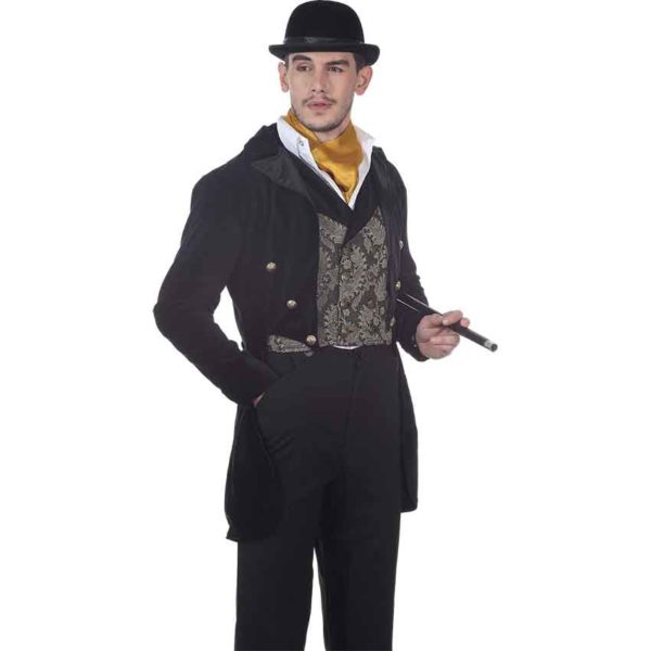 Black Velvet Gentlemans Tailcoat