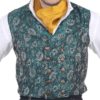 Double-Breasted Brocade Vest