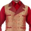 Double-Breasted Steampunk Brocade Waistcoat