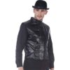 Sleeveless Faux Leather Steampunk Jacket