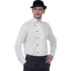 Off-White Side-Button Steampunk Shirt