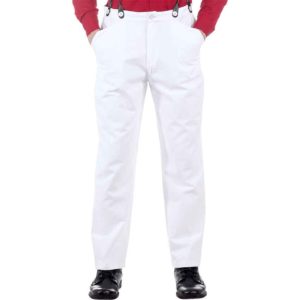 Classic White Steampunk Trousers